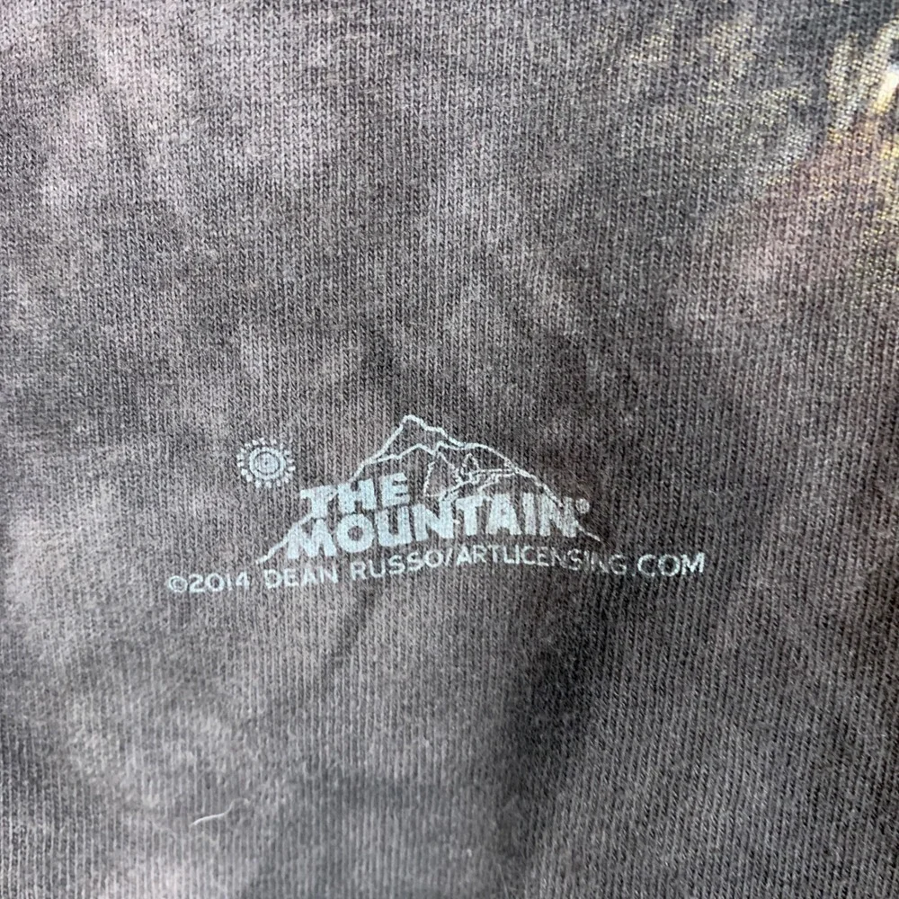 The Mountain Shirt Men 5XL Brown Tie Dye Dean Russo Cat Graphic Art 2014 USA - Picture 3 of 7
